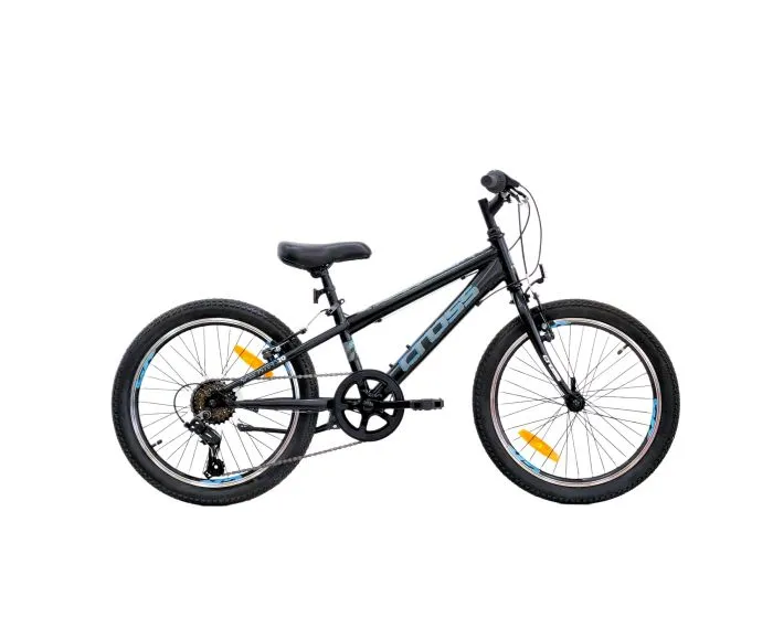 BICICLETA COPII MTB CROSS SPEEDSTER 20 STEEL – BLACK | 6-8 ANI Lichidare de stoc