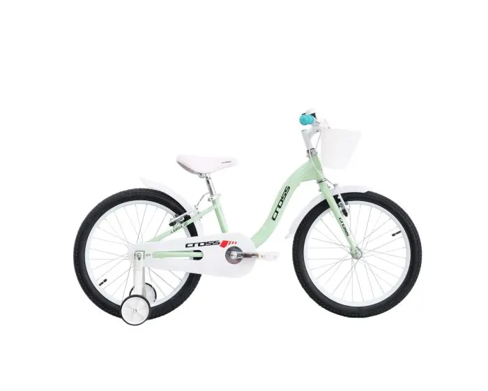 BICICLETA COPII MTB CROSS LARISA V-BREAK 20 – LIGHT GREEN | 6-8 ANI Super ofertă