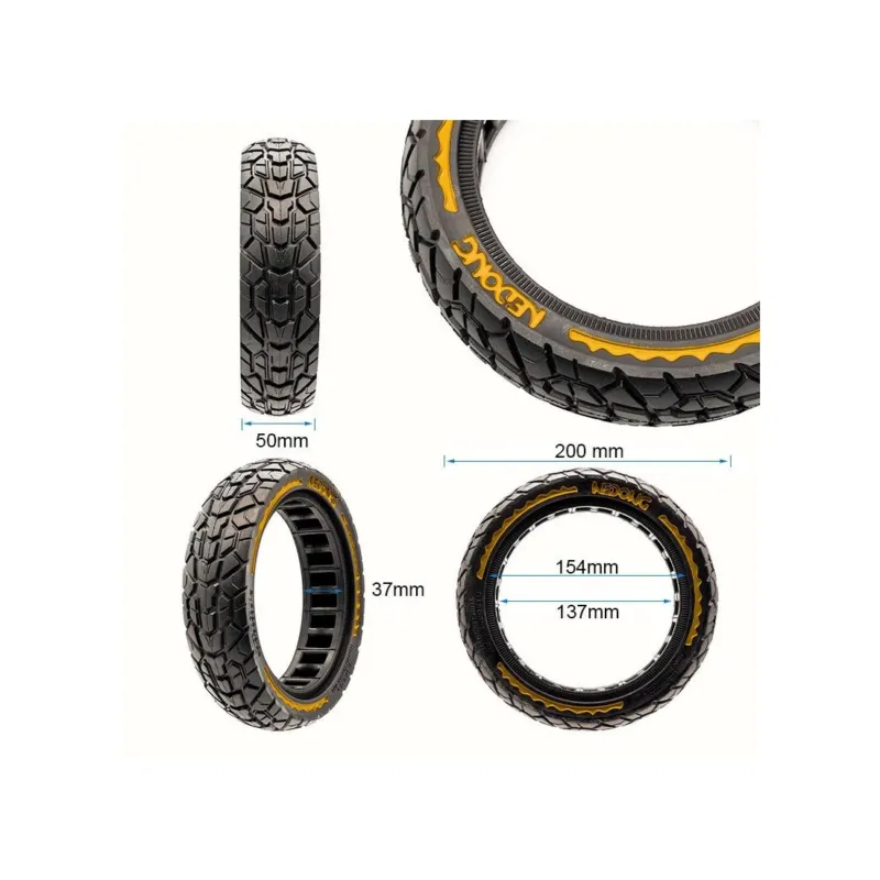 Anvelopa plina trotineta Ultra-Light Nedong 8.5×2-6.1/B34 negru/galben Cumpără online