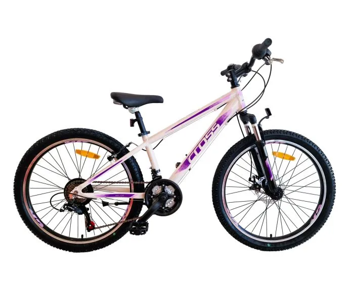 Super ofertă BICICLETA COPII MTB CROSS DAISY DB 24 – WHITE | 8-10 ANI