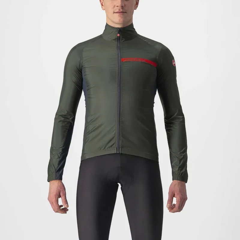Transport gratuit Jacheta de vant Castelli Squadra Stretch Kaki