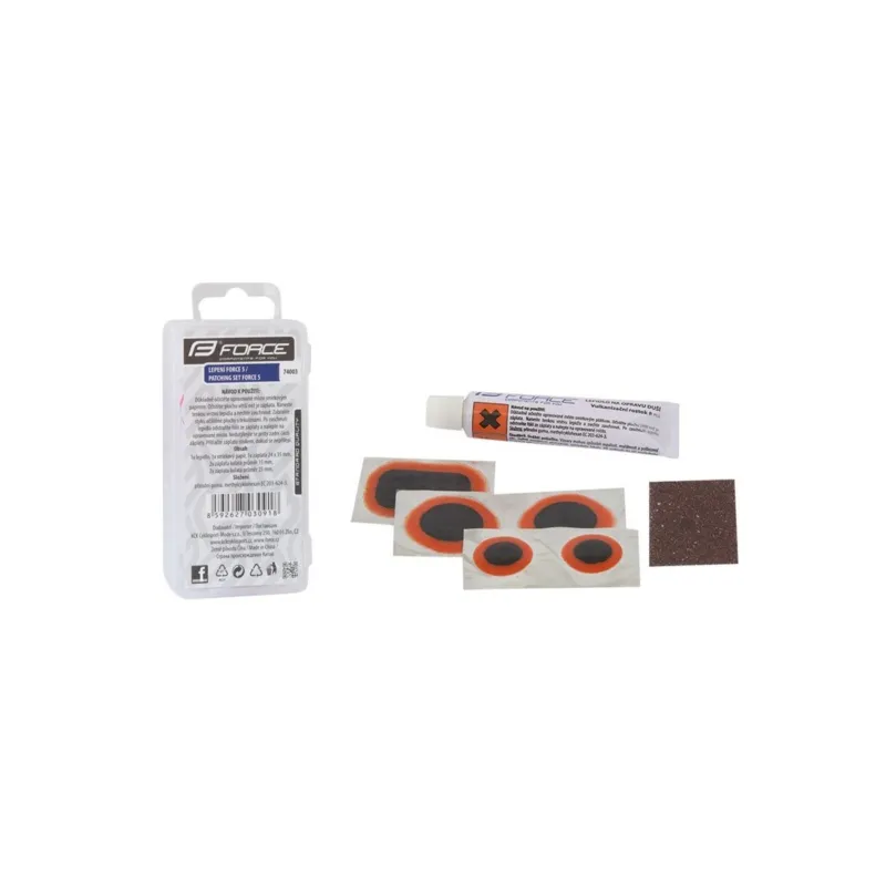 Discount Set reparatie pana Force 5 petece cu lipici