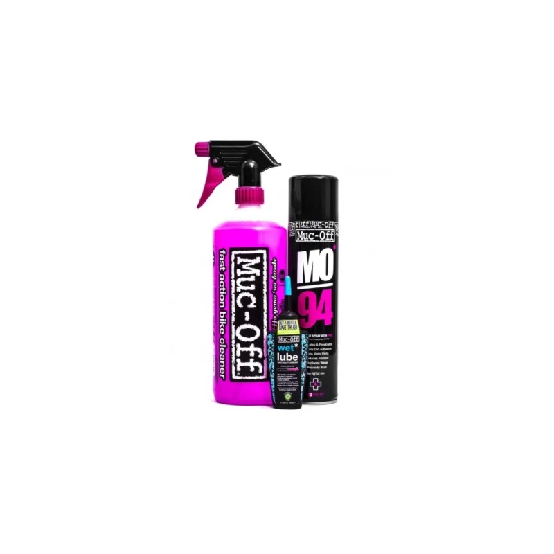 Expediere rapidă Muc-Off Wash Protect and Lube Kit (Wet Lube Version)