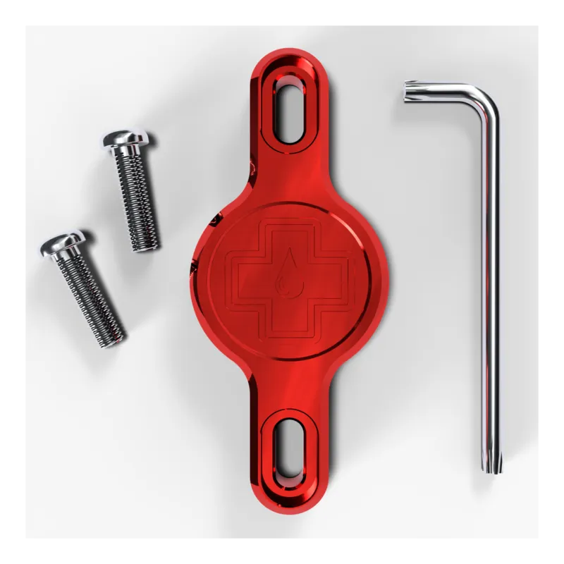 Transport gratuit Suport Apple AirTag pentru cadru Muc-Off Secure Tag Holder V2 Rosu