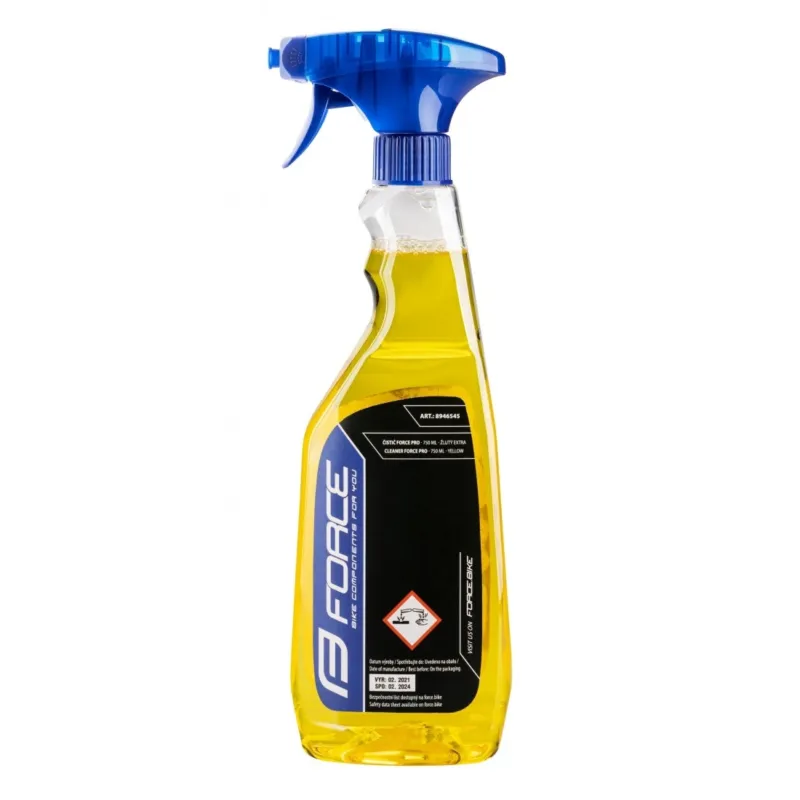 Calitate înaltă Solutie curatare Force Pro cu pulverizator 0.75L galben