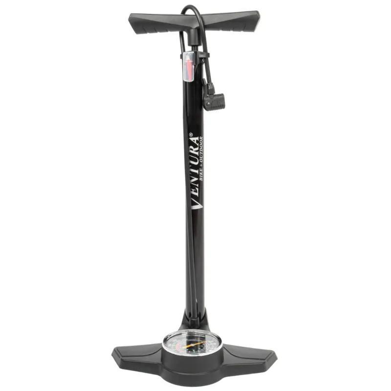 Pompa Podea VENTURA Metal 120 psi/8 bar Negru Disponibil imediat