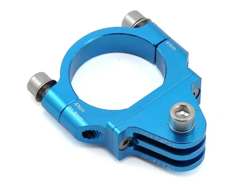 CAMERA MOUNT PRO FOR HANDLEBAR 31.8MM BLUE (20) Retur ușor