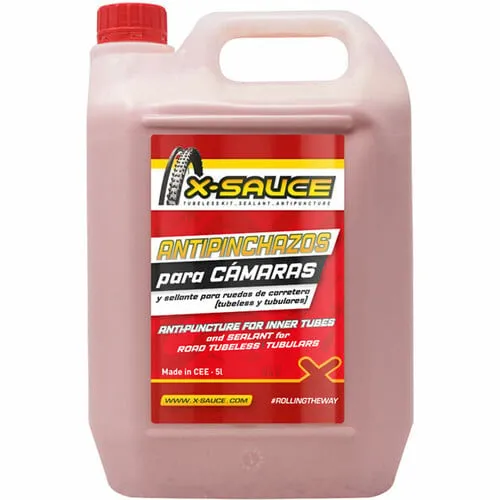 Ofertă SOLUITIE ANTI PANA X-SAUCE PENTRU ANVELOPE SI CAMPERE SOSEA 5 L