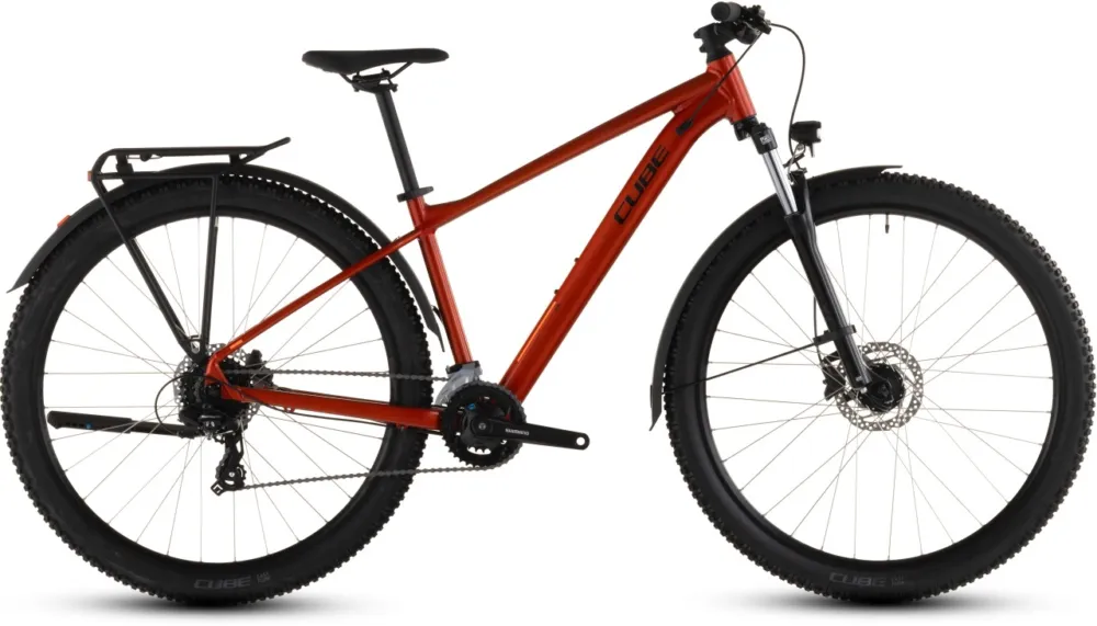 Vezi acum BICICLETA CUBE AIM ONE FE SUNDOWNER BLACK 2026 cadru XL (22") - roti 29