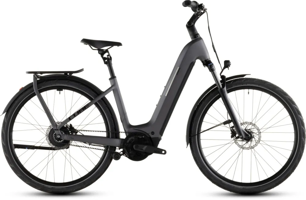 Bestseller BICICLETA ELECTRICA CUBE KATHMANDU HYBRID COMFORT PRO 800 EASY ENTRY SLABGREY BLACK 2026 46 cm