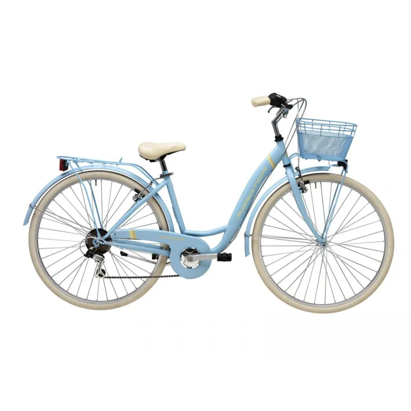 Bicicleta Adriatica Panda 28 Lady 6V Albastru Mat 42 cm Premium