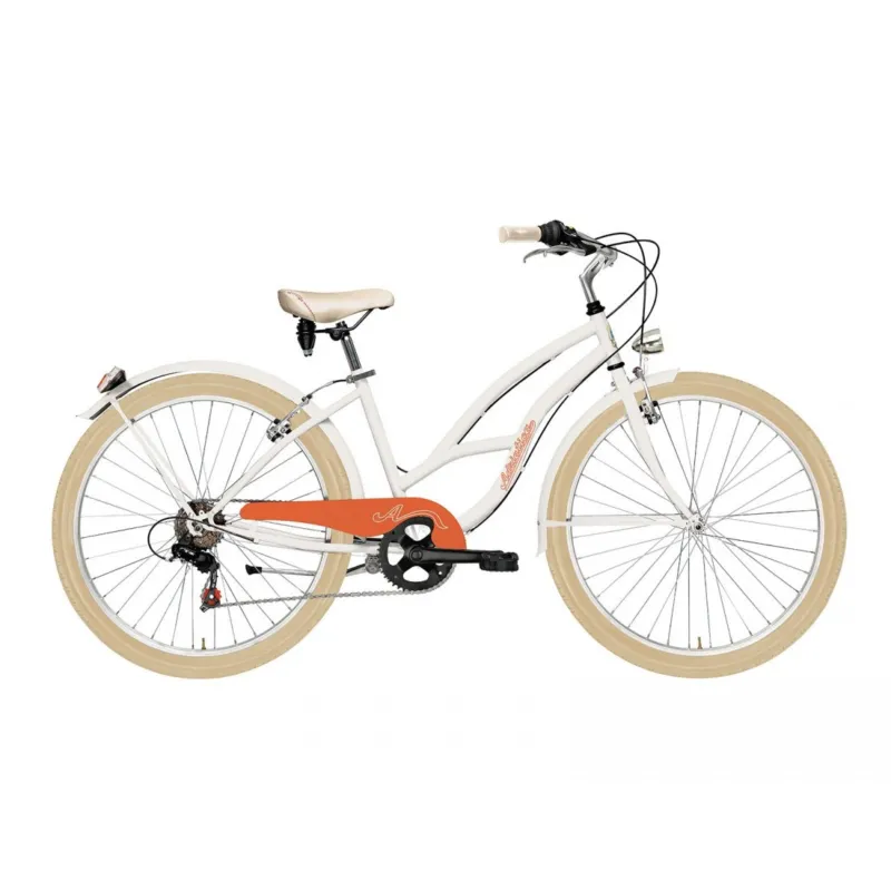 Promoție Bicicleta Adriatica Cruiser Lady 26 6V Alba 45 cm