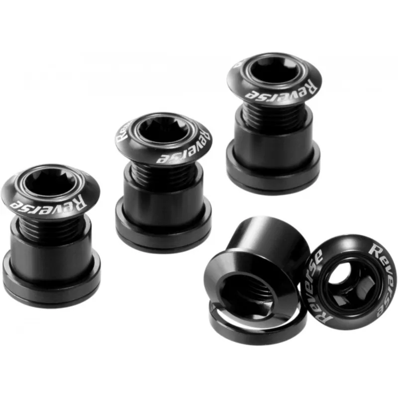Set 4 suruburi angrenaj Reverse Chainring Bolt Negre Cel mai vândut