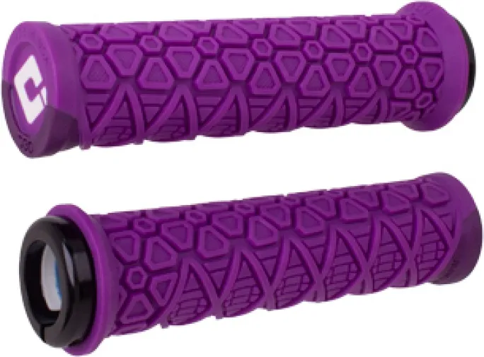 ODI Grips Vanquish v2.1 Lock-On purple/purple w/ black clamps Reduceri