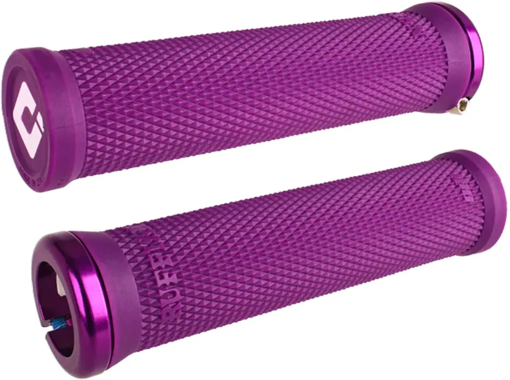 ODI Grips Ruffian V2.1 Lock-On purple w/ purple clamps 135mm Premium
