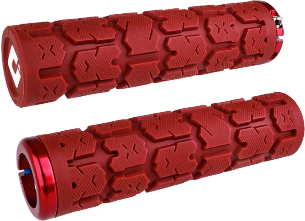 ODI Grips Rogue V2.1 Lock-On red w/ red clamps 135mm Ofertă de sezon