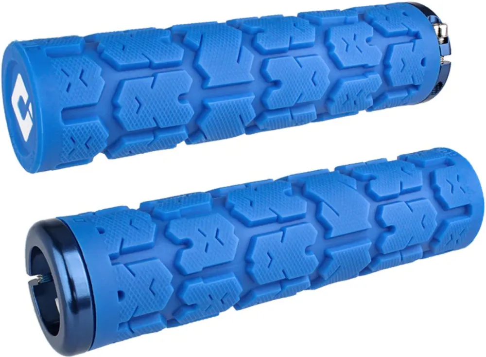 Nu rata ODI Grips Rogue V2.1 Lock-On blue w/ blue clamps 135mm