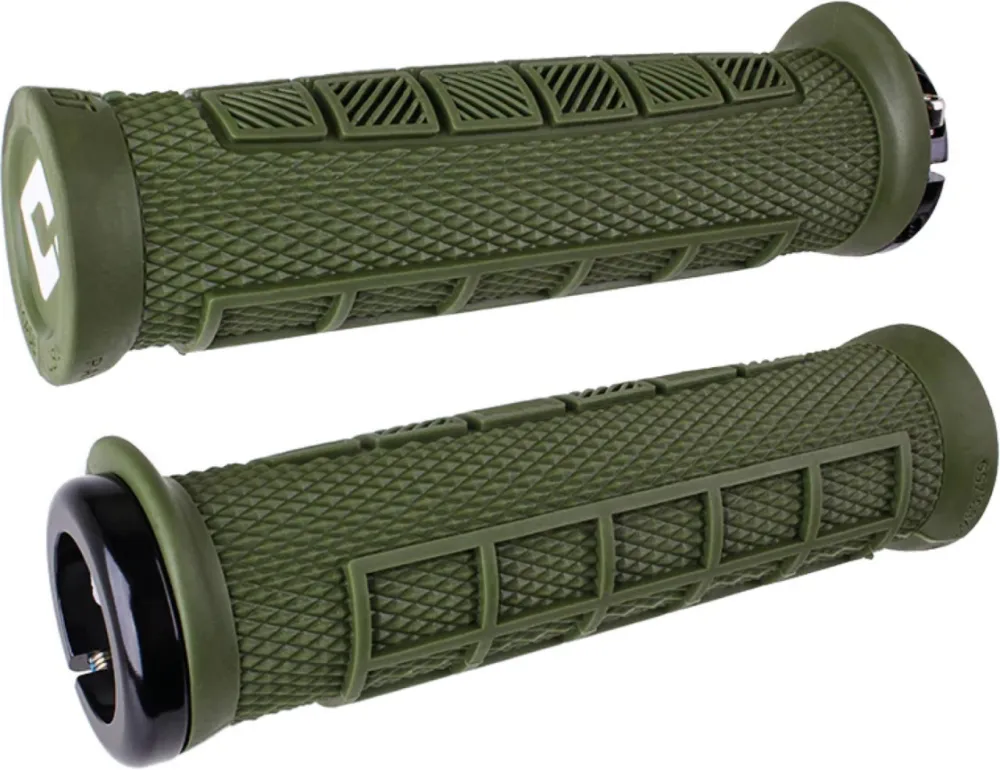 Cel mai bun preț ODI MTB grips Elite Pro Lock-On 2.1 olive, 130mm black clamps