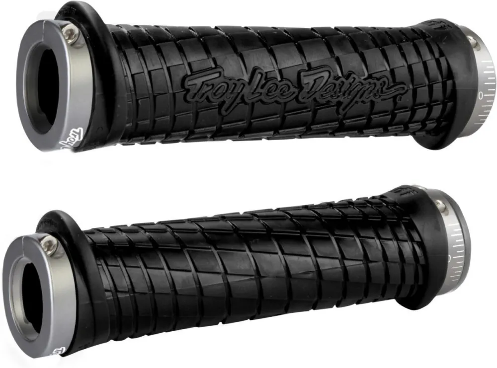 ODI MTB grips Troy Lee Designs Lock-On black, 130mm grey clamps Cel mai bun preț
