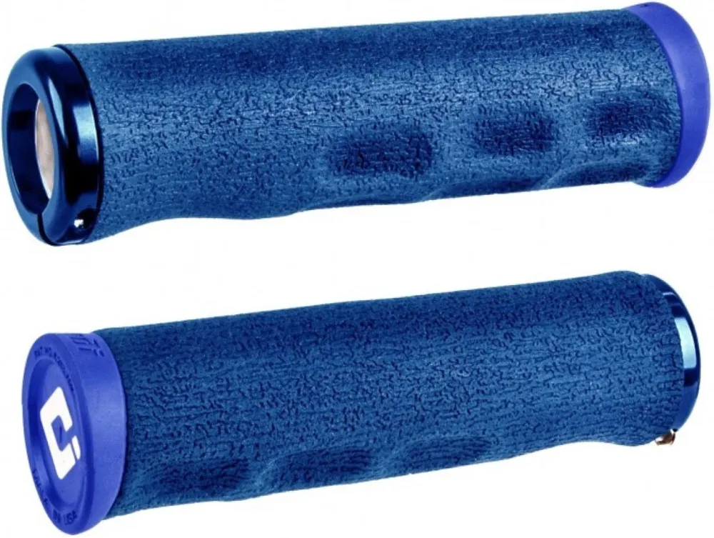 Plată sigură ODI MTB grips Dread Lock blue, 130mm Tinker Juarez Signature