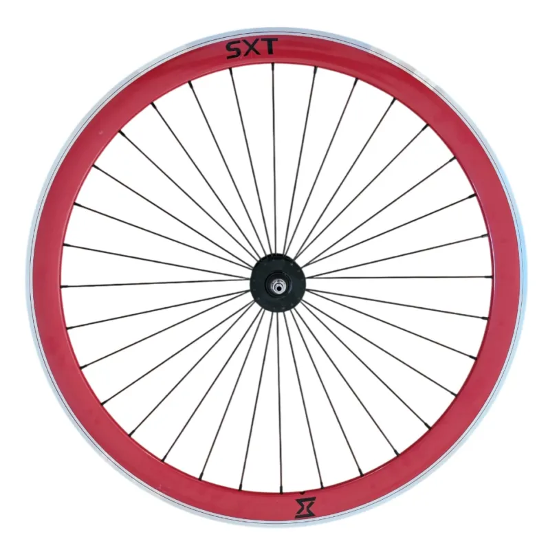 Roata Fata Single Speed/Fixie SXT 700-32H 40 mm Rosu Cel mai vândut