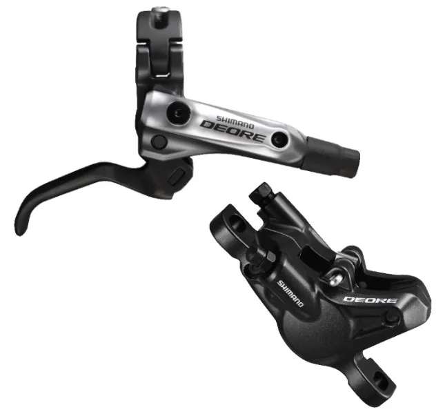 FRANA PE DISC SET ASAMBLAT SHIMANO DEORE MANETA BL-M615(R) ETRIER BR-M615(R) HIDRAULICA FARA ADAPTOR PLACUTE RESIN (FARA ARIPIOARE DE RACIRE) FURTUN 1700MM SM-BH90-SS NEGRU INCL. OLIVA SI INSERTIE CONECTARE AMBALAT IND. Preț redus