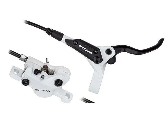 Ieftin FRANA PE DISC SET ASAMBLAT SHIMANO ACERA MANETA BL-M425W(R) ETRIER BR-M395W(R) HIDRAULICA FARA ADAPTOR PLACUTE RESIN FURTUN 1700MM SM-BH59 NEGRU INCL. OLIVA & INSERTIE CONECTARE ALB AMBALAT IND.