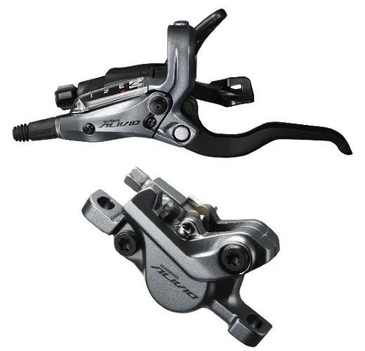 Vezi acum FRANA PE DISC SET ASAMBLAT SHIMANO ALIVIO MANETA ST-M4050(L) ETRIER BR-M4050(F) FARA ADAPTOR PLACUTE RESIN FURTUN SM-BH59 1000MM NEGRU CAMASA SP40 600MM ADD. OLIVA & INSERTIE CONECTARE AMBALAT IND.