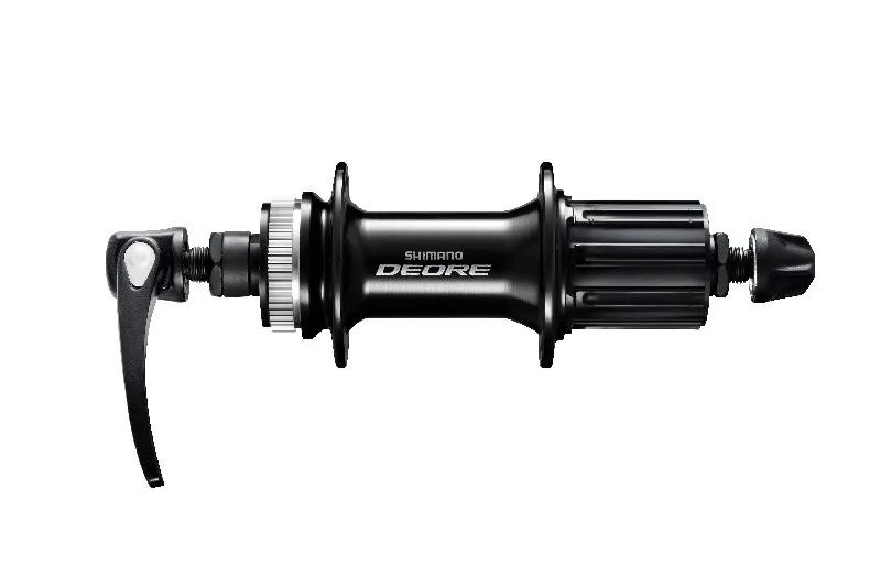 BUTUC SPATE SHIMANO DEORE FH-M6000 32H 8/9/10-VIT. OLD 135MM AX 146MM QR 168MM BLACK PT. ROTOR CENTER LOCK (FARA PIULITA DE STRANGERE) FARA PROTECTIE PT. MONTURA DISCULUI NEGRU AMBALAT IND. Nu rata