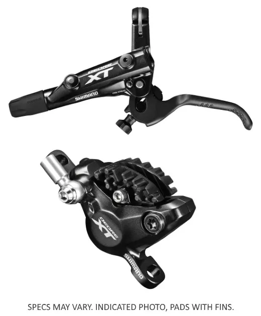 Mai ieftin FRANA PE DISC SET ASAMBLAT SHIMANO DEORE XT BL-M8000(L) BR-M8000(F) HIDRAULIC FARA ADAPTOR PLACUTE RESIN CU ARIPIOARE DE RACIRE FURTUN SM-BH90-SBM 1000MM NEGRU INCL. OLIVA SI INSERTIE CONECTARE AMBALAT IND.