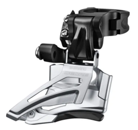 SCHIMBATOR FATA SHIMANO DEORE FD-M618-H DUBLU PT. 10 VIT. PE SPATE HIGH CLAMP DOWN SWING TRAGERE DUBLA COLIER 34.9MM (INCL. ADAPTOR 31.8MM & 28.6MM) UNGHI CS 66-69 NEGRU AMBALAT IND. Vezi acum