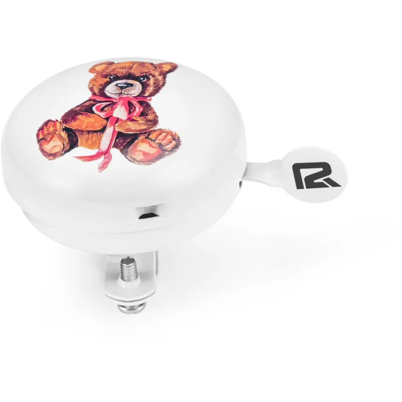 Disponibil imediat Sonerie Bicicleta P2R Ringo - Ursulet, Alb