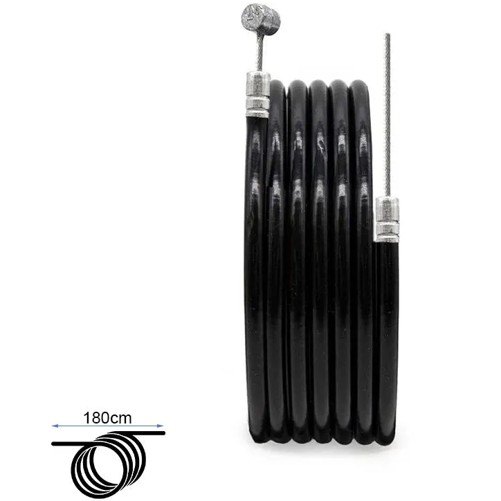 FIVESTARS Cablu + camasa frana 180cm neagra Plată sigură