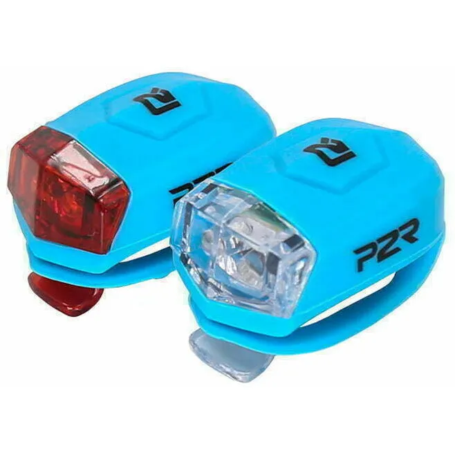 Reducere de preț Set Lumini Bicicleta P2R Freyo - Albastru deschis