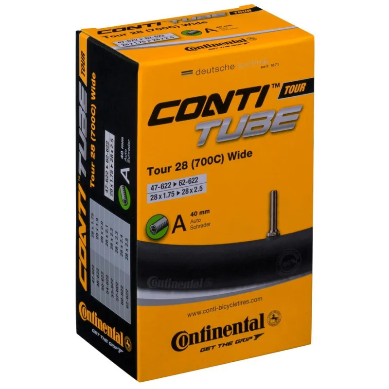 Super ofertă Camera Continental Tour 28 Wide 47/62-622 28x1.75-2.5 A40