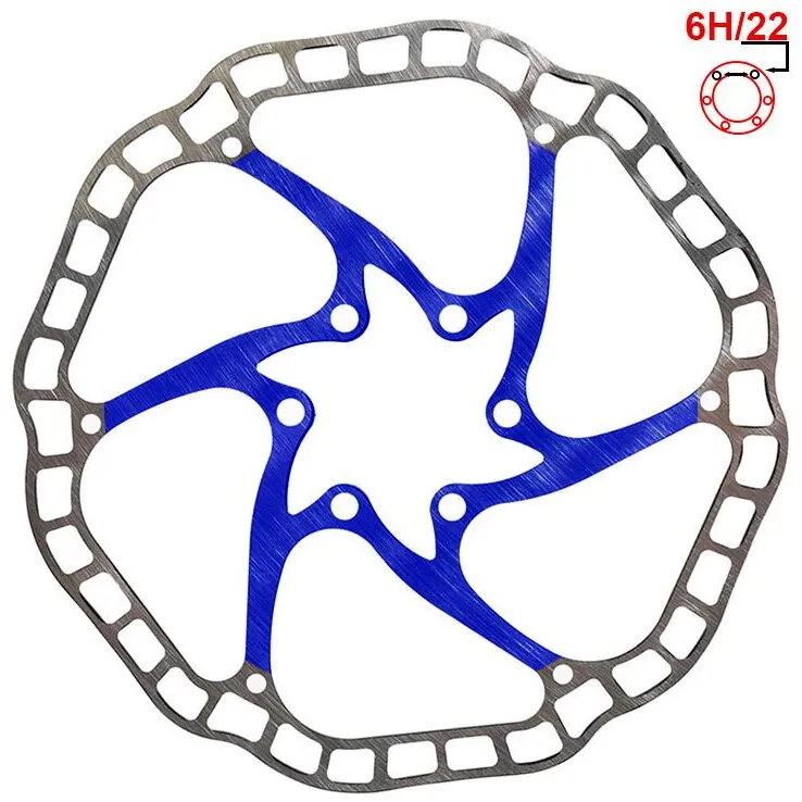 Doar azi FIVESTARS Disc Frana Ewheel Ewd001 160mm, 6 Gauri, Albastru