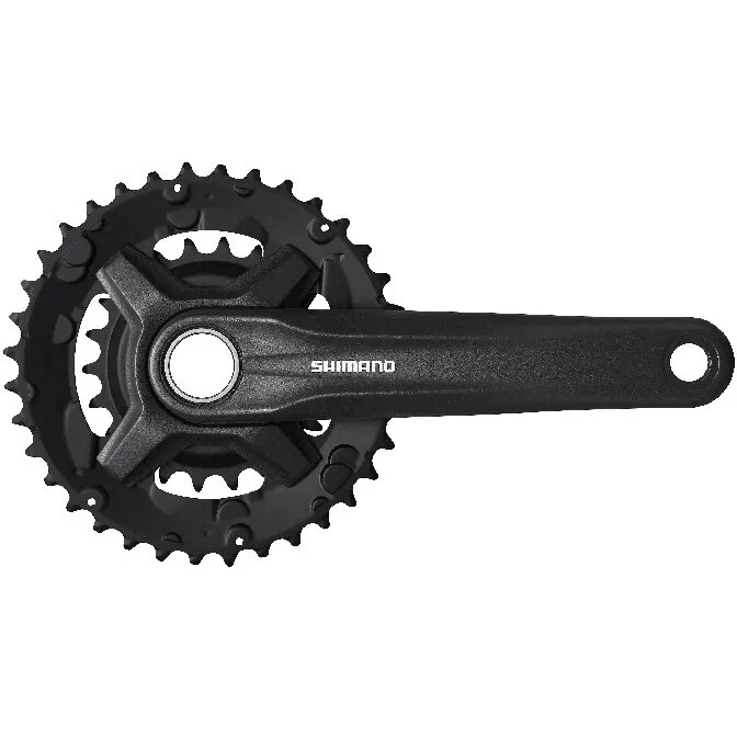 Angrenaj Pedalier Shimano Fc-Mt210-2, Pt. 9 Vit., Brat 175mm, 36x22t, Fara Cg, 2-Pcs Fc, Fara Butuc Pedalier, Negru, Ambalat Ind. Plată sigură