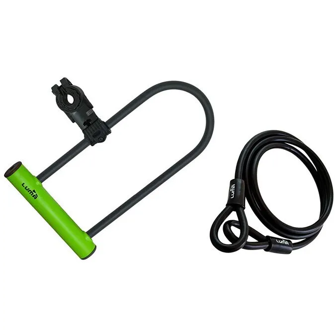 Lacat Luma Enduro 35 HU 320 verde cu suport Sopmulti C4 plus bucla Preț redus