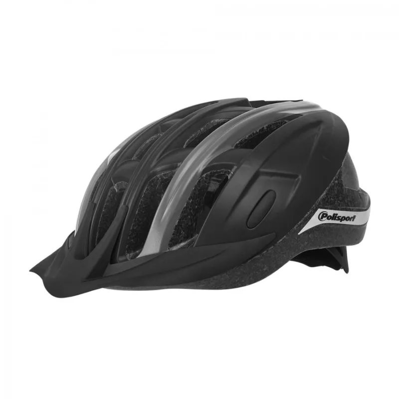 Casca Ciclism Polisport Ride In - 58-62 cm, L, Negru-Gri Disponibil imediat