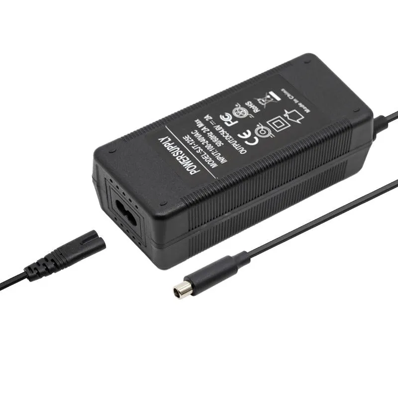 Plată securizată FIVESTARS Incarcator baterie trotineta 48V 2A (output 54.6V) conector DC 8mm