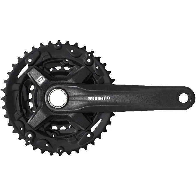 Angrenaj Pedalier Shimano Fc-Mt210-3, Pt. 9 Vit., Brat 170mm, 40x30x22t, Fara Cg, 2-Pcs Fc, Fara Butuc Pedalier, Negru, Ambalat Ind. Ultima șansă