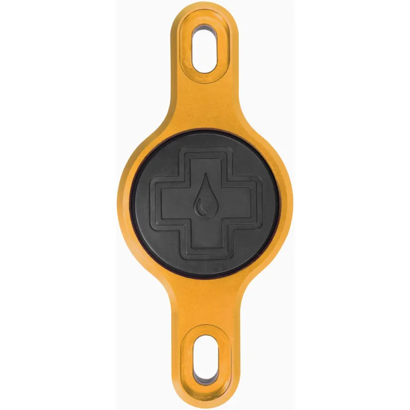 Suport Apple AirTag pentru cadru Muc-Off Secure Tag Holder V2 Gold Livrare rapidă