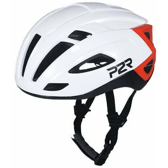 Casca Ciclism P2R RODEO - 59-61 cm, M-L, Alb-Rosu Reduceri