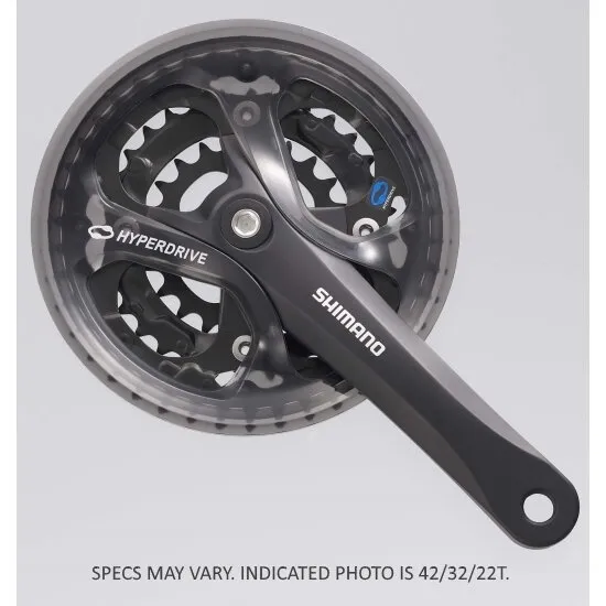 ANGRENAJ PEDALIER SHIMANO ACERA FC-M361-L, 48X38X28T, BRAT 170MM, PT. 8/7 VIT. PE SPATE, PT. LANT HG, CU CG, COMPATIBIL CHAINCASE, NEGRU, AMBALAT IND. Ofertă specială