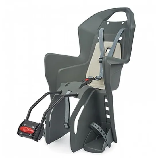 Scaun Bicicleta Copii Polisport Koolah FF - Gri-Crem Transport gratuit