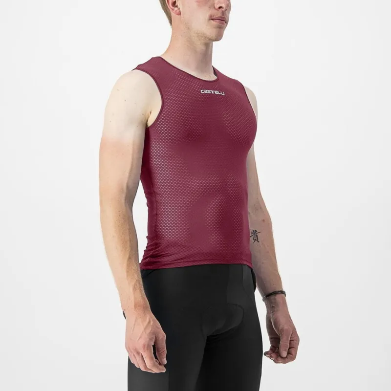 Bluza corp fara maneci Castelli Pro Mesh 2.0 SL, Visiniu, M Expediere rapidă