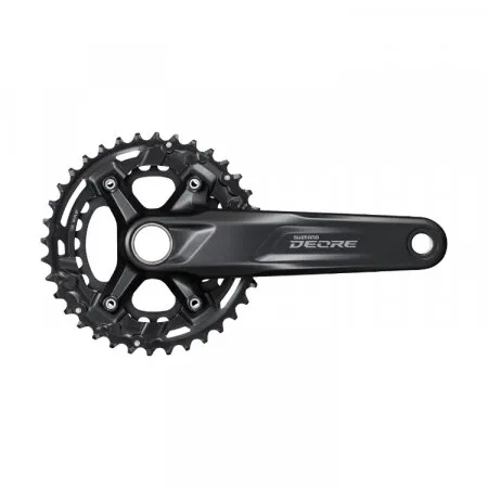 Angrenaj Pedalier Shimano Deore M4100-2 - Brat 170 Mm, 26/36 T, Negru Plată securizată