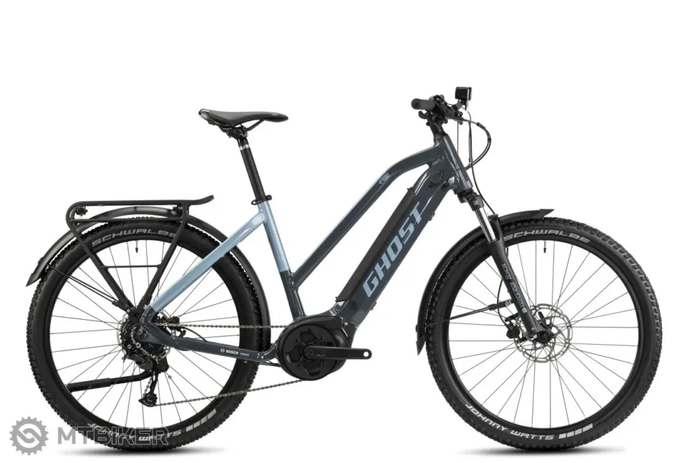 Bicicletă electrică GHOST E-Teru Essential EQ MID 27.5, gri/albastru - M Transport gratuit