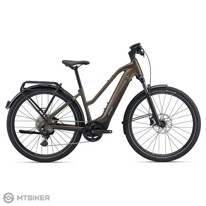 Bicicletă electrică Giant Explore E+ 1 Pro STA 28, truffle - S Promoție