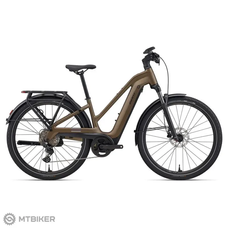 Bicicletă electrică Giant Explore E+ 3 Pro STA 28, pyrite brown - M Cel mai bun preț